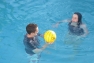 James and Claire in pool